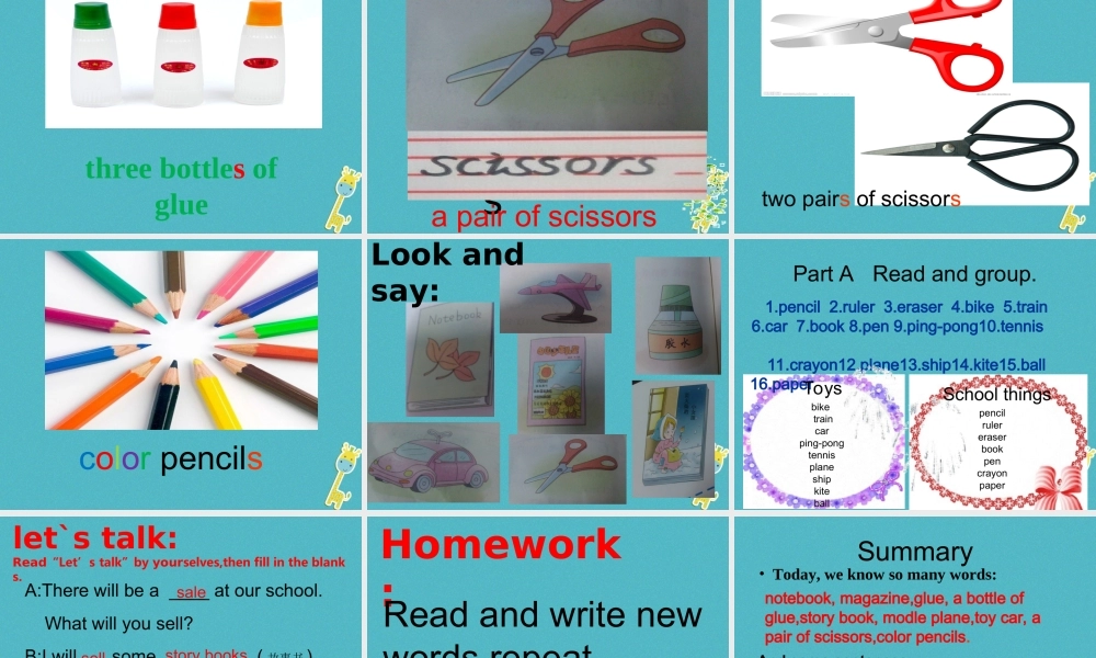 六年级英语下册 Unit 6 A School Sale课件1 陕旅版-陕旅版小学六年级下册英语课件