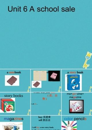 六年级英语下册 Unit 6 A School Sale课件2 陕旅版-陕旅版小学六年级下册英语课件
