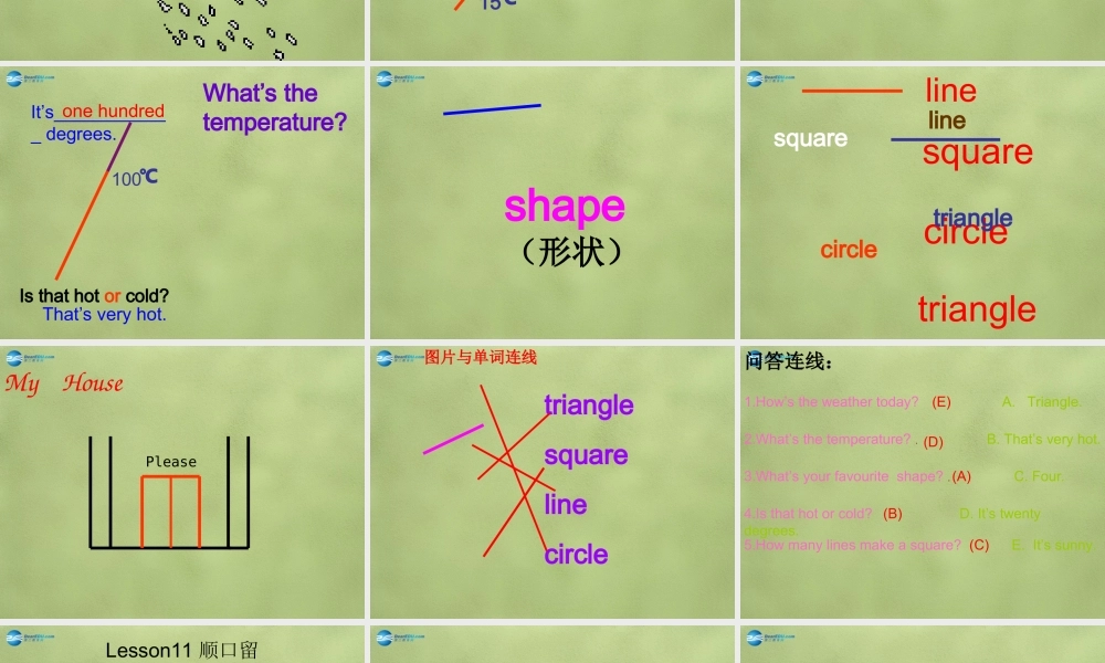 六年级英语上册《Lesson 11 Mr. Wood Teaches a Science Lesson》课件2 冀教版