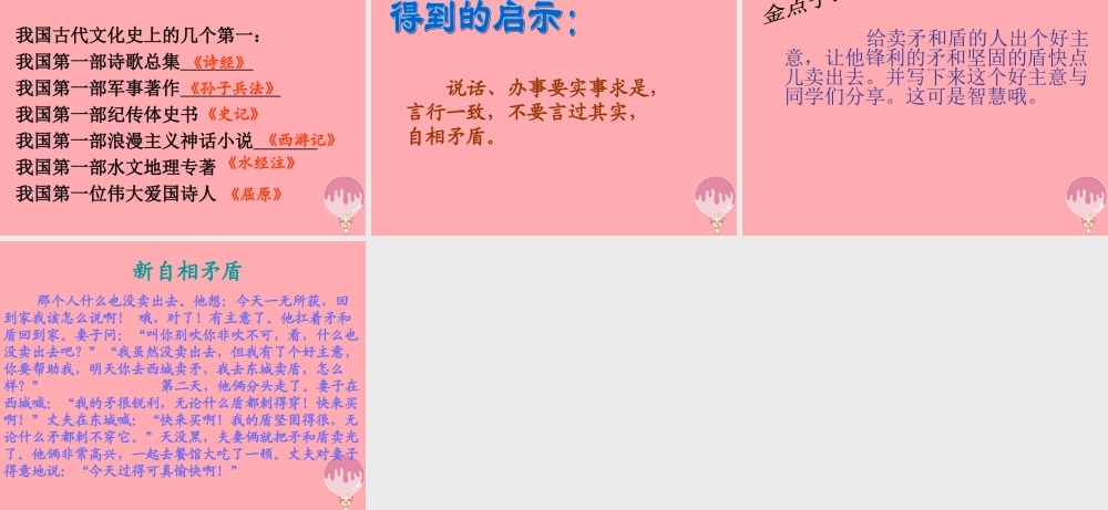 六年级语文上册 第29课 矛盾课件1 西师大版-西师大版小学六年级上册语文课件
