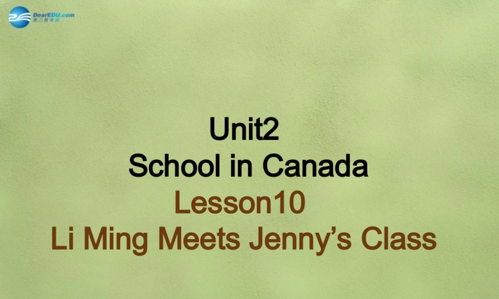 六年级英语上册《Lesson 11 Mr. Wood Teaches a Science Lesson》课件3 冀教版