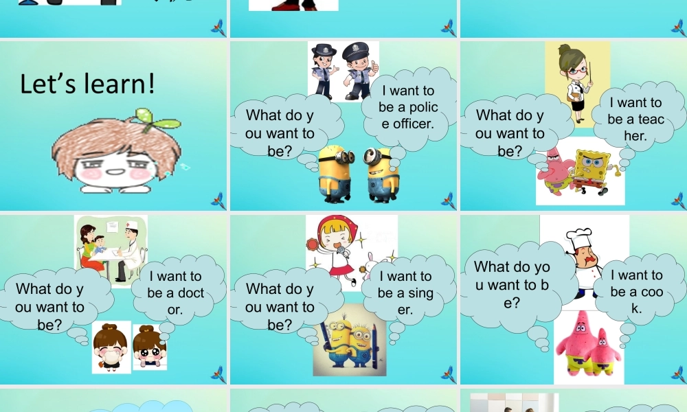 六年级英语下册 Unit 6 Dream Job Part A课件1 闽教版（三起）-闽教版小学六年级下册英语课件
