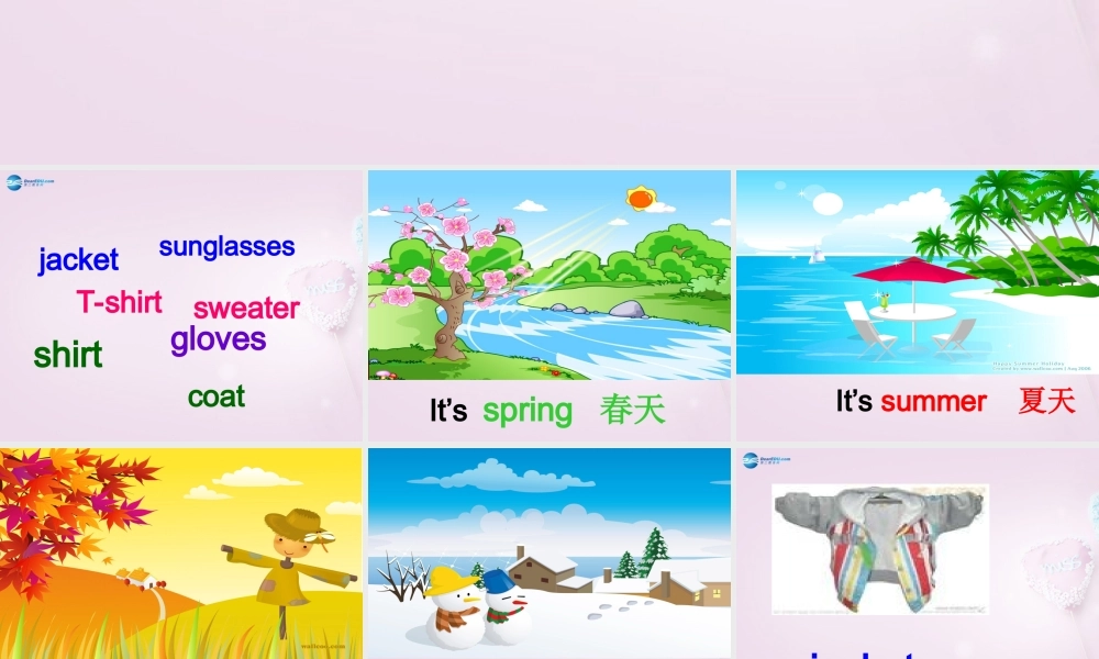 六年级英语上册《Lesson 14 Snow! It’s Winter》课件1 冀教版