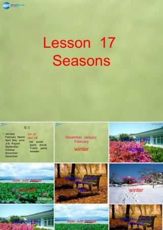 六年级英语上册《Lesson 17 Seasons》课件1 冀教版