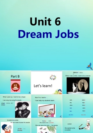 六年级英语下册 Unit 6 Dream Job Part B课件2 闽教版（三起）-闽教版小学六年级下册英语课件