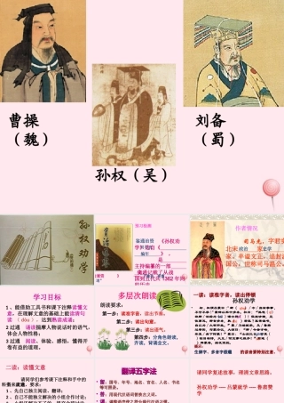 六年级语文上册 第29课《孙权劝学》课件3 沪教版-沪教版小学六年级上册语文课件