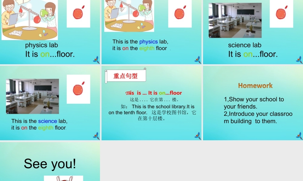 六年级英语下册 Unit 7 A Visit to a Middle School Part A课件2 闽教版（三起）-闽教版小学六年级下册英语课件