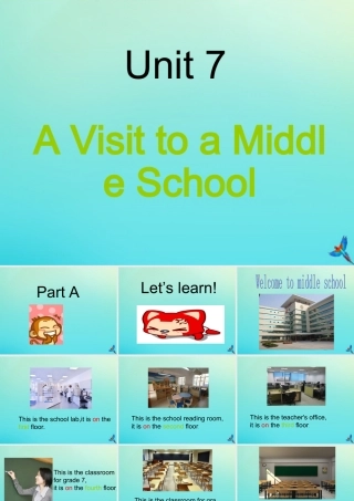 六年级英语下册 Unit 7 A Visit to a Middle School Part A课件2 闽教版（三起）-闽教版小学六年级下册英语课件