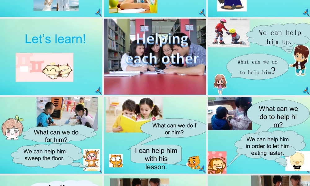 六年级英语下册 Unit 2 Helping Each Other Part A课件1 闽教版（三起）-闽教版小学六年级下册英语课件