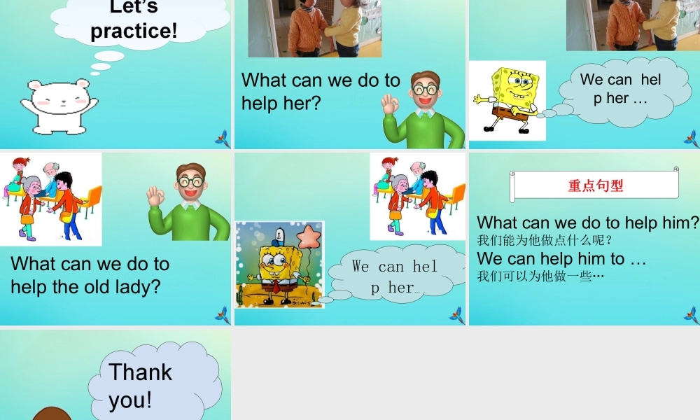 六年级英语下册 Unit 2 Helping Each Other Part A课件1 闽教版（三起）-闽教版小学六年级下册英语课件