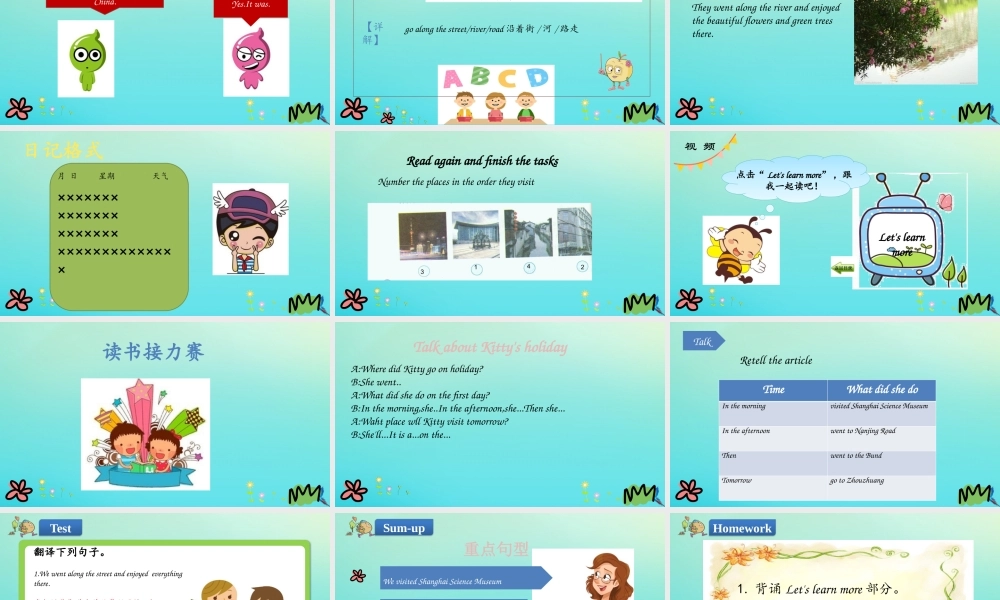 六年级英语下册 Unit 7 Shanghai Is in the Southeast of China（第3课时）课件 陕旅版（三起）-陕旅版小学六年级下册英语课件