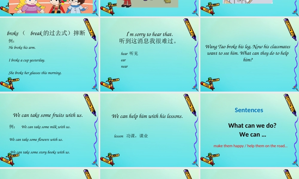 六年级英语下册 Unit 2 Helping Each Other Part A课件3 闽教版（三起）-闽教版小学六年级下册英语课件