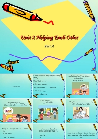 六年级英语下册 Unit 2 Helping Each Other Part A课件3 闽教版（三起）-闽教版小学六年级下册英语课件