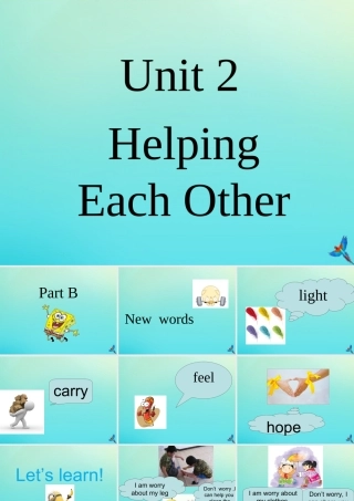 六年级英语下册 Unit 2 Helping Each Other Part B课件1 闽教版（三起）-闽教版小学六年级下册英语课件