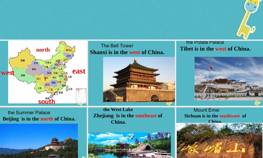 六年级英语下册 Unit 7 Shanghai Is in the Southeast of China课件2 陕旅版-陕旅版小学六年级下册英语课件