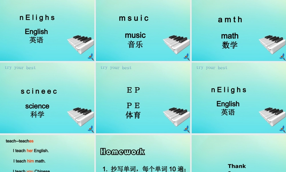 六年级英语下册 Unit 2 Helping Each Other Part B课件3 闽教版（三起）-闽教版小学六年级下册英语课件