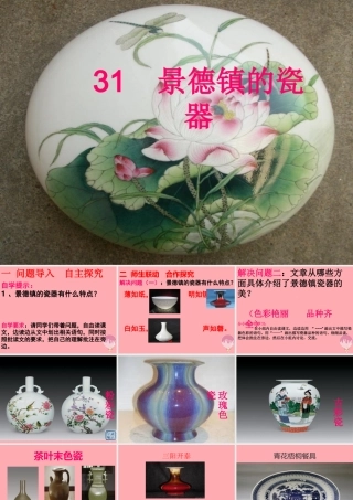 六年级语文上册 第31课 景德镇的瓷器课件8 西师大版-西师大版小学六年级上册语文课件