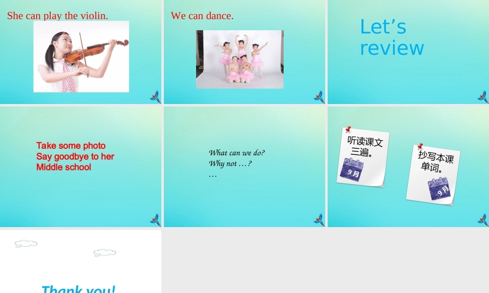 六年级英语下册 Unit 8 Farewell Part A课件3 闽教版（三起）-闽教版小学六年级下册英语课件