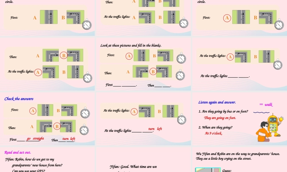 六年级英语上册Recycle 1（第一课时）课件