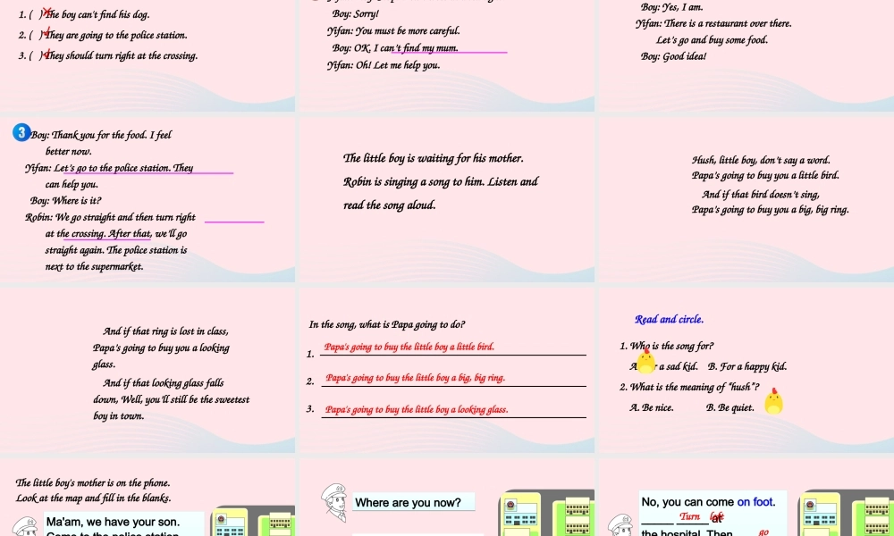 六年级英语上册Recycle 1课件