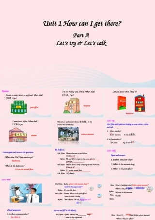 六年级英语上册Unit 1 Part A 第2课时课件