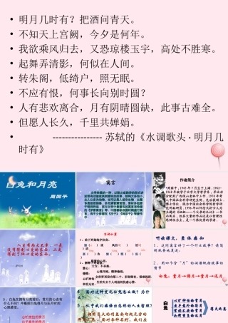 六年级语文上册 第33课《白兔和月亮》课件1 沪教版-沪教版小学六年级上册语文课件