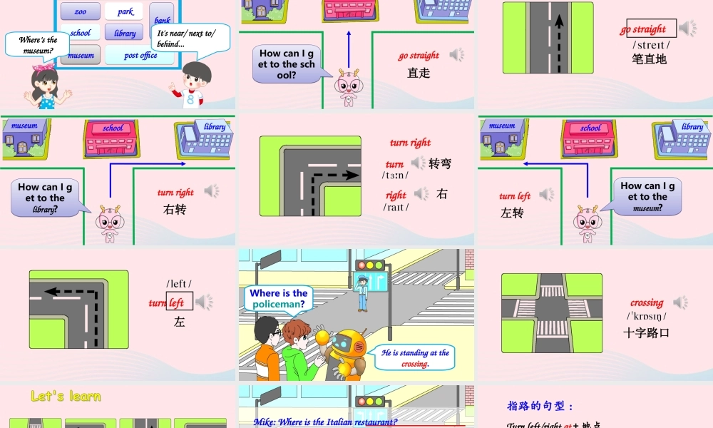 六年级英语上册Unit 1 Part B 第1课时课件