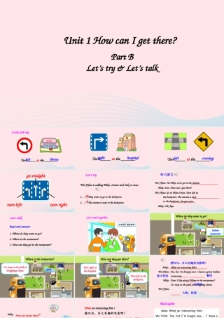 六年级英语上册Unit 1 Part B 第2课时课件