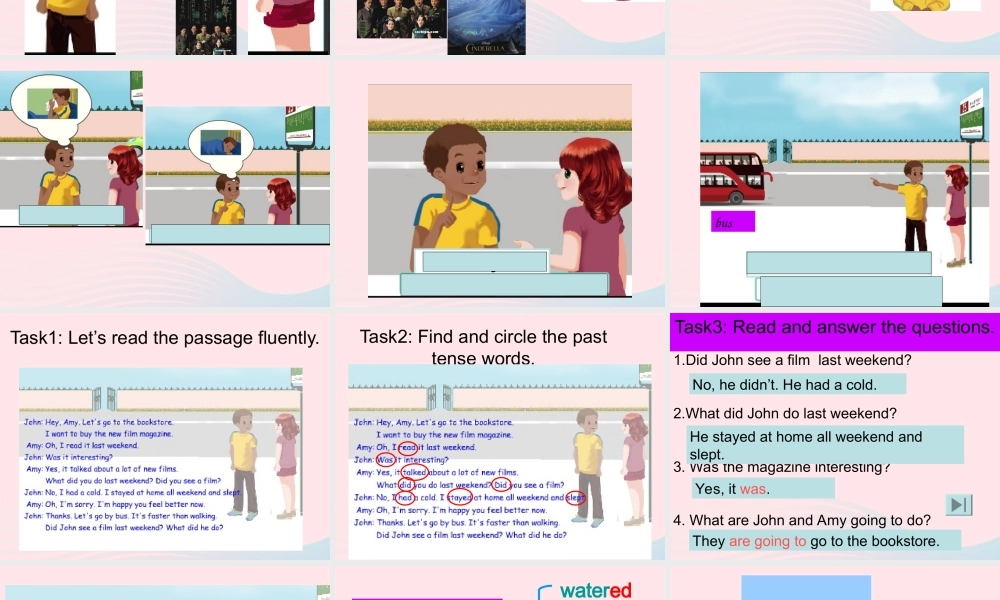 六年级英语下册 Unit 2 Last weekend Part B Let s talk教学课件 人教PEP版-人教PEP小学六年级下册英语课件