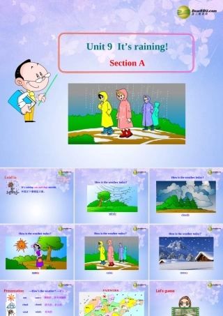 六年级英语下册 Unit 9 It’s raining Section AB课件 鲁教版五四制