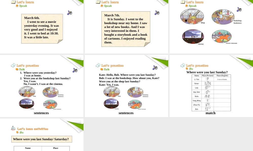 六年级英语下册 unit1 lesson3-4课件 人教新版