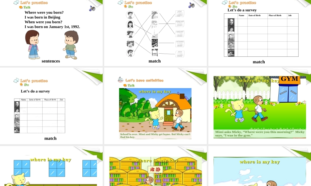 六年级英语下册 unit1 lesson5-6课件 人教新版