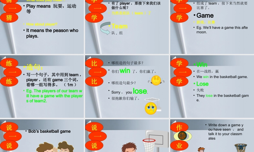 六年级英语下册 unit1 lesson5课件 冀教版