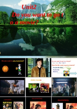 六年级英语下册 Unit2 Do you want to go to a movie（15）课件 鲁教版