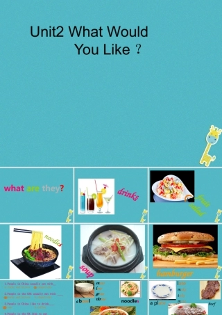 六年级英语下册 Unit2 What Would You Like课件1 陕旅版-陕旅版小学六年级下册英语课件
