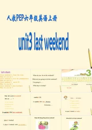 六年级英语下册 Unit3(10)课件 人教PEP