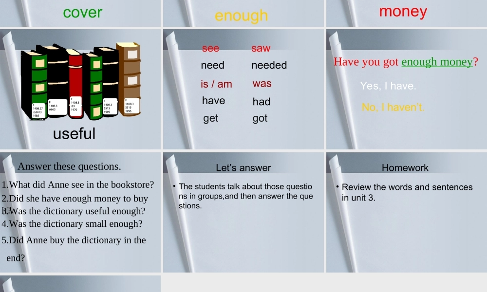 六年级英语下册 unit3课件 湘少版