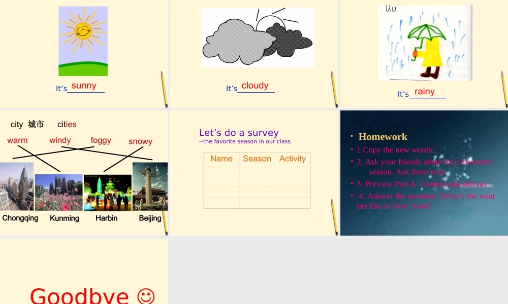 六年级英语下册 unit5（1）课件 苏教牛津版