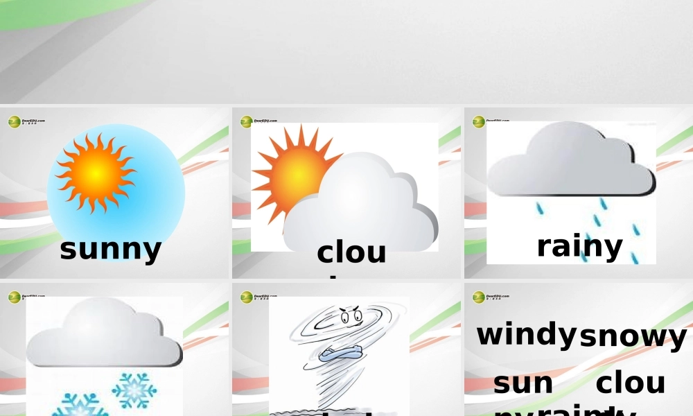 六年级英语下册 Unit 10 Tomorrow will be rainy课件（1） 湘少版