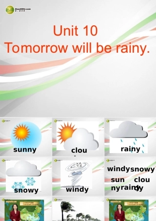 六年级英语下册 Unit 10 Tomorrow will be rainy课件（1） 湘少版