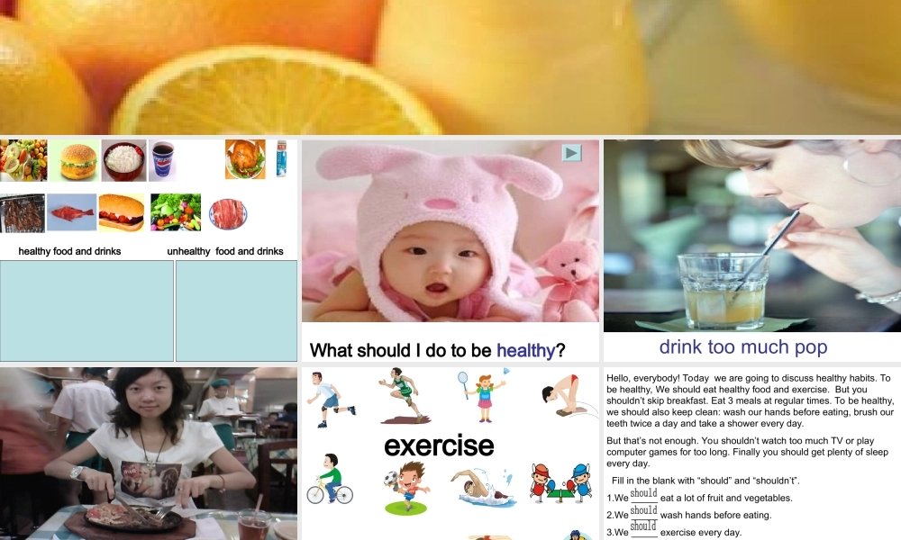 六年级英语下册 Unit 11 Daily life(2)课件 人教新起点