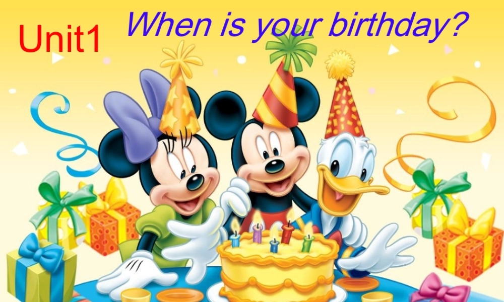六年级英语下册 Unite1 when is your birthday（6）课件 鲁教版