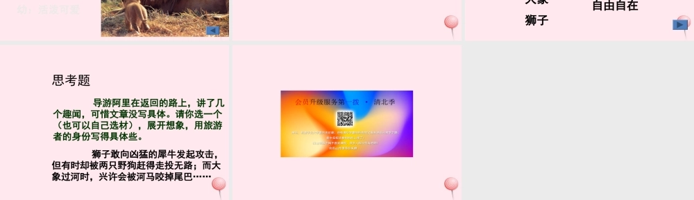 六年级语文上册 第二单元 5《天然动物园漫游记》原创课件 北京版-北京版小学六年级上册语文课件