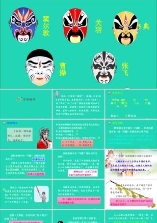 六年级语文上册 第七单元 23 京剧趣谈课件