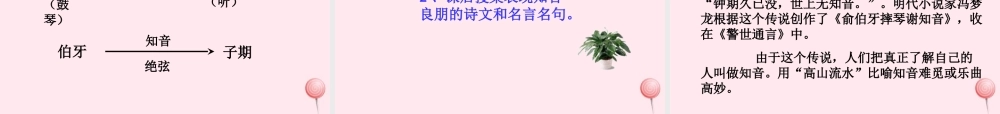 六年级语文上册 第八组 25《伯牙绝弦》课堂教学课件1 新人教版-新人教版小学六年级上册语文课件