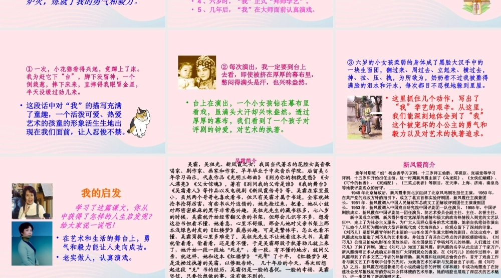 六年级语文上册 第八组 28《我的舞台》课堂教学课件3 新人教版-新人教版小学六年级上册语文课件