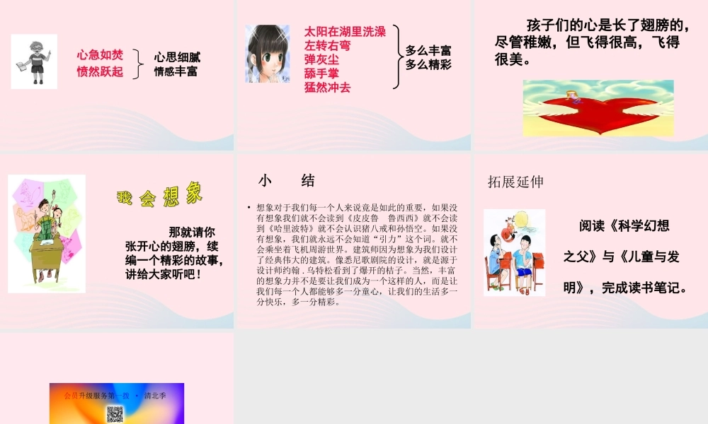 六年级语文上册 第三单元 11《心的翅膀》配套课件 冀教版-冀教版小学六年级上册语文课件