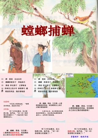 六年级语文上册 第六单元 22《螳螂捕蝉》课件2 北京版-北京版小学六年级上册语文课件