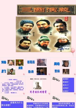 六年级语文上册 第六单元 24《用奇谋孔明借箭》同步精品课件 北京版-北京版小学六年级上册语文课件