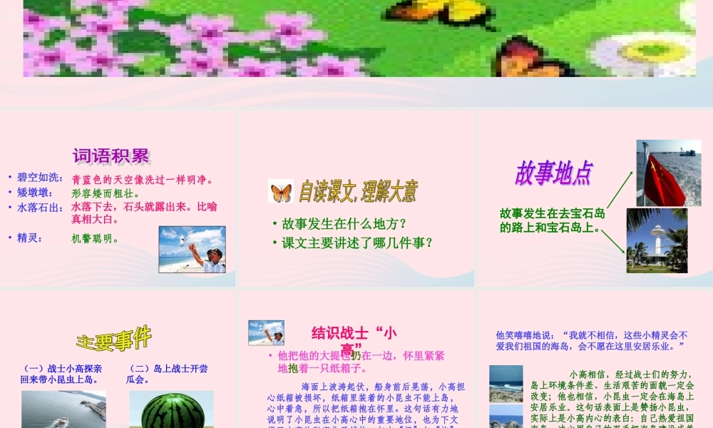 六年级语文上册 第二组 7 彩色的翅膀课件2